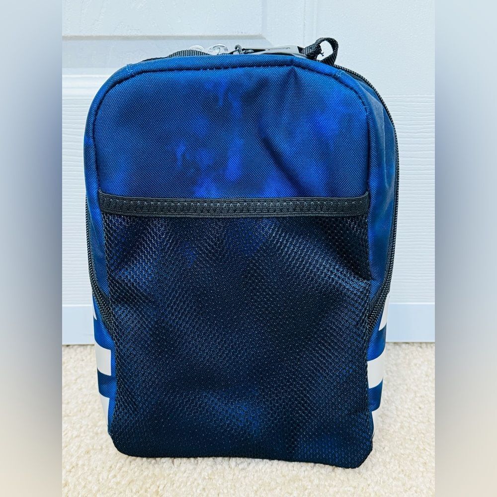 NWT Adidas Santiago 2 Insulated Lunch Bag Stone Wash Team Royal Blue/Black - Picture 3 of 8